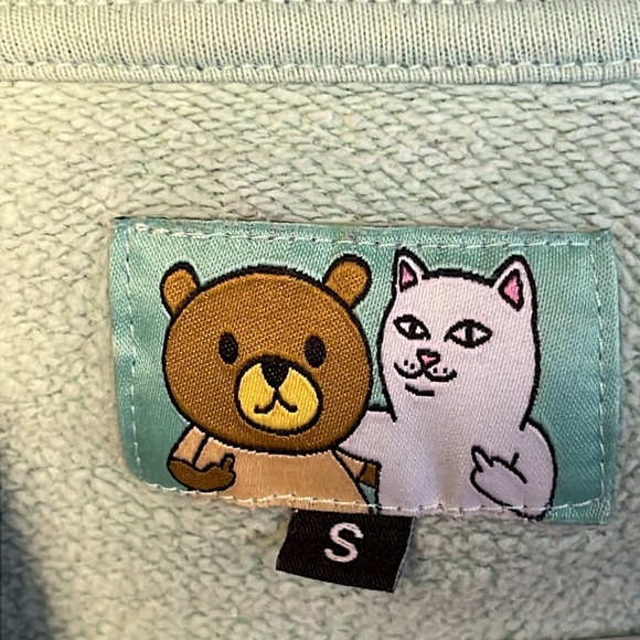 Teddy‎ Fresh Rip N Dip Camo Hoodie S norm Teddy unisex multicolored cat camo Y2K - Picture 3 of 9